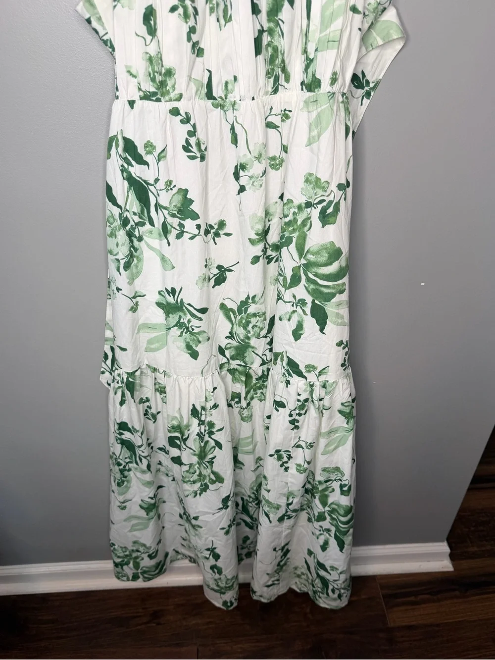 Abercrombie & Fitch Bow Back Poplin Maxi Dress